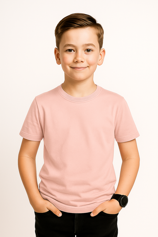Boys Half Sleeve T-shirt – Rosewood | 190 GSM