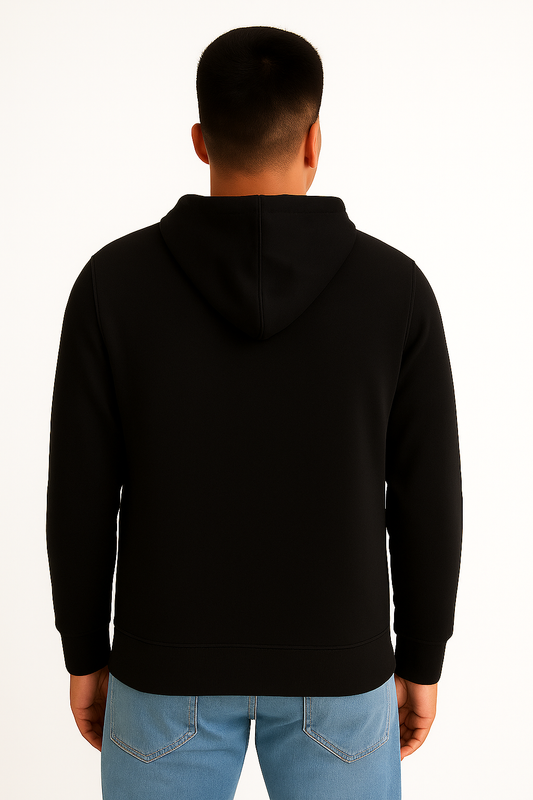 Black Hoodie – Back Print | 270 GSM