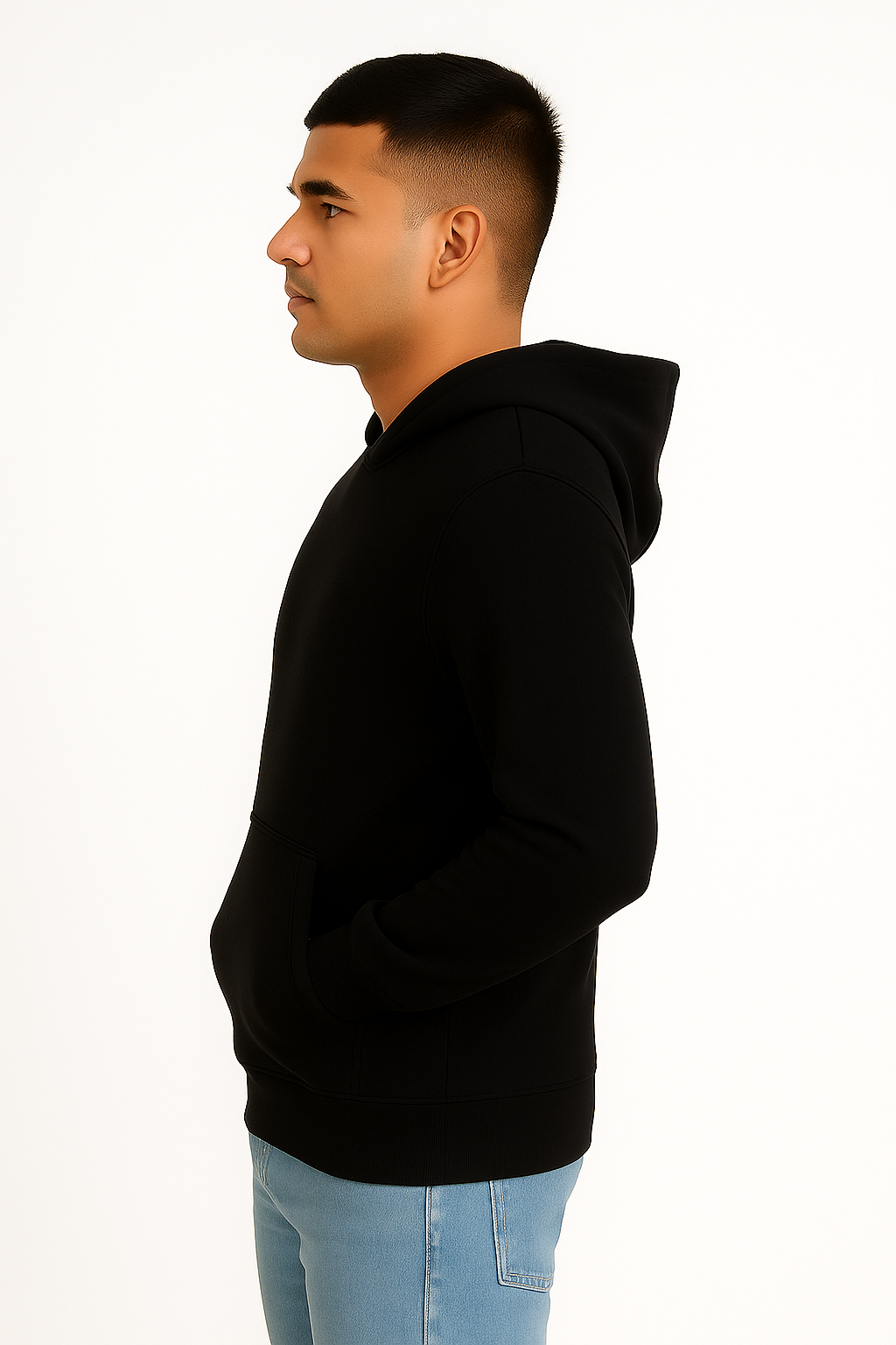Black Hoodie – Back Print | 270 GSM