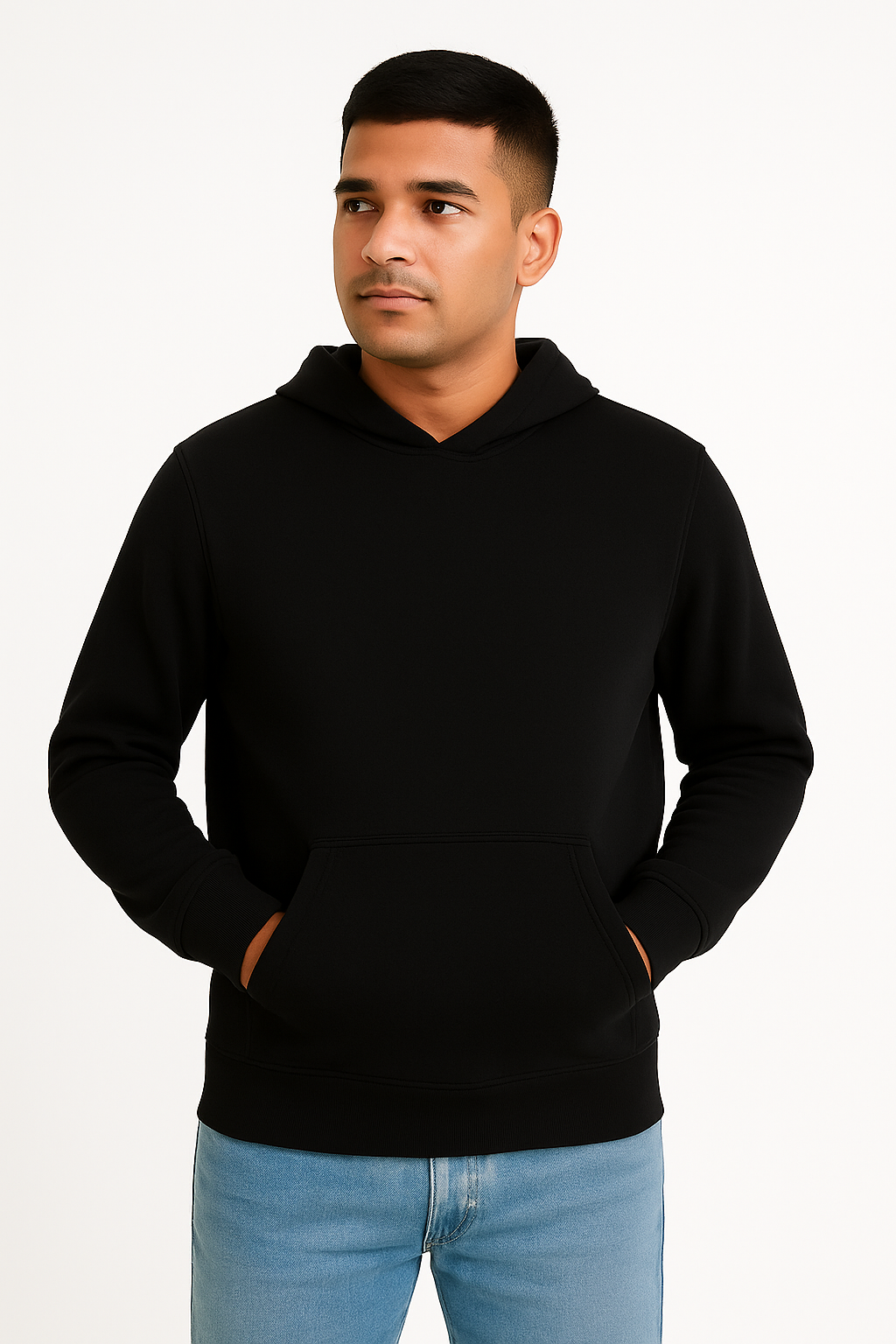 Black Hoodie – Back Print | 270 GSM
