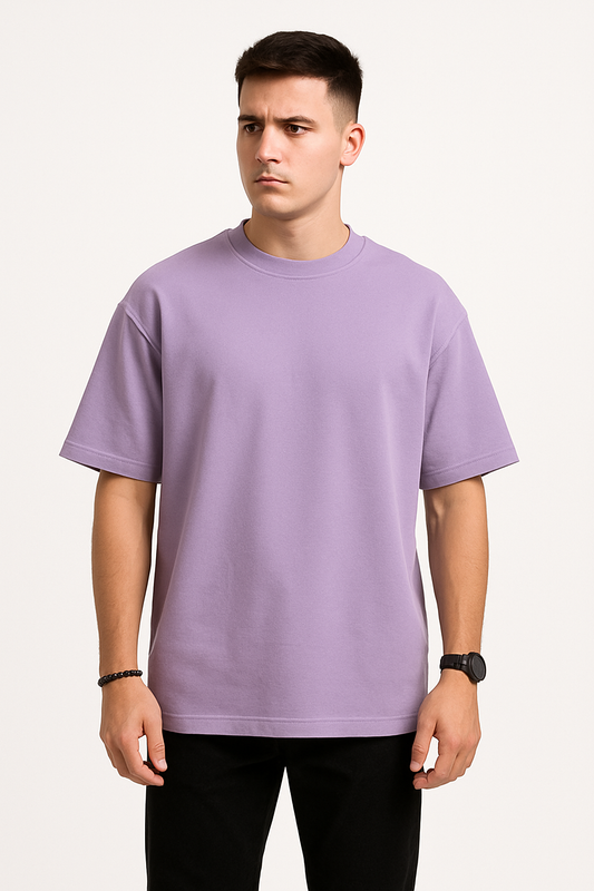 Oversized T-shirt – Lavender | 270 GSM