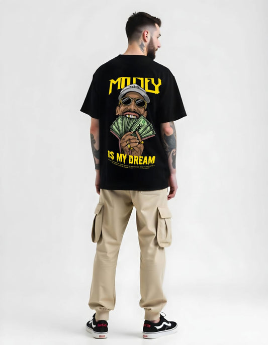 Black Printed T-shirt – Premium Cotton